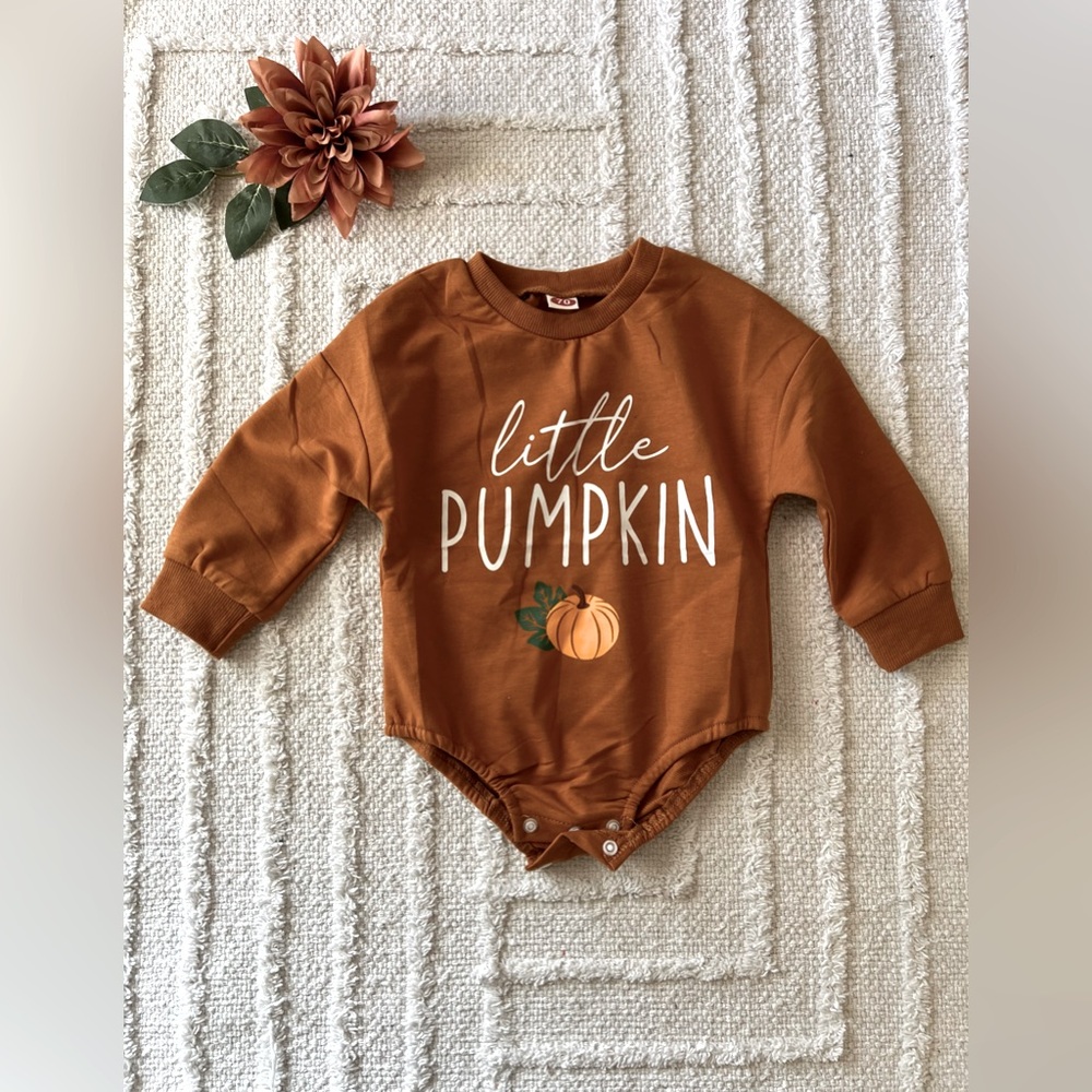 AMAZON Little Pumpkin Romper Baby Boy Baby Girl- Size 70 (3-6 months)
